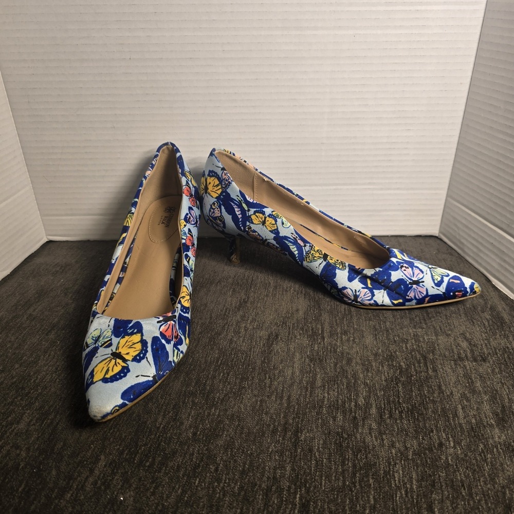Avon Cushion Walk Butterfly Print Pump Brand Womens Size 10 Colorful